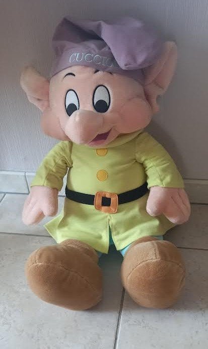 Knuffel kabouter cucciole dopey hele grote, Ophalen of Verzenden, Zo goed als nieuw