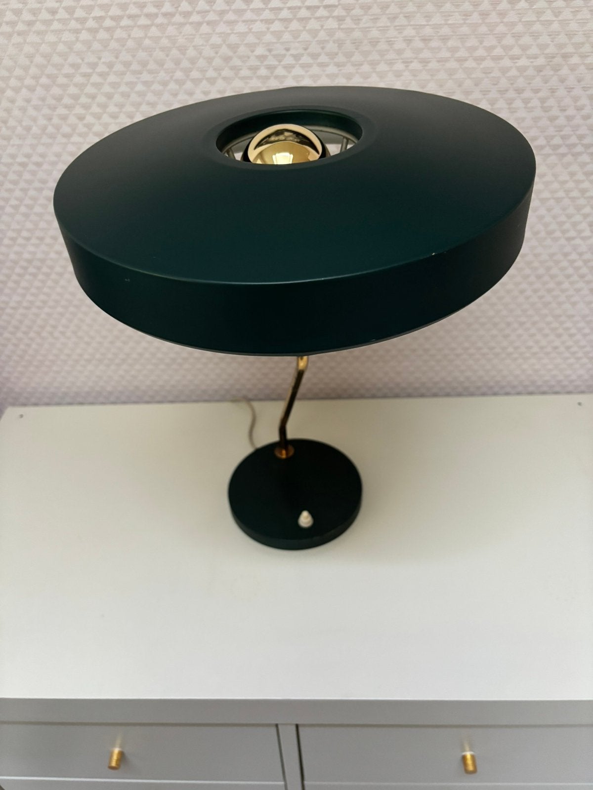 Louis Kalff - Lampe de table Philips « Romeo », Maison & Meubles, Vert, Enlèvement ou Envoi, Autres types, Philips