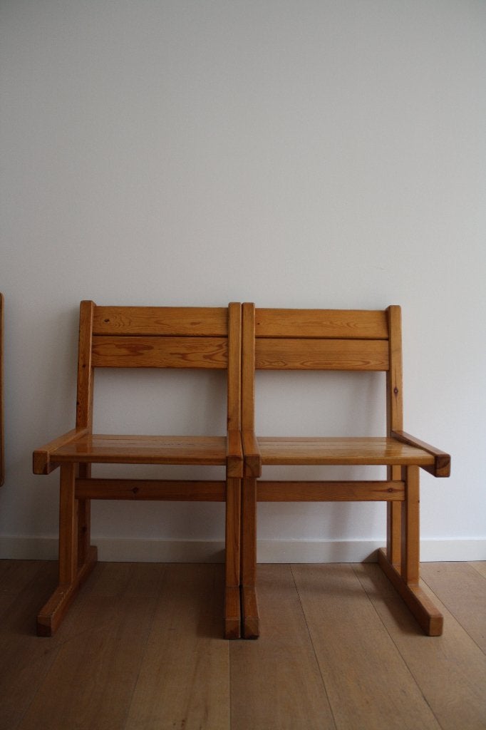 4 belles chaises en pin, Maison & Meubles, Enlèvement, Utilisé