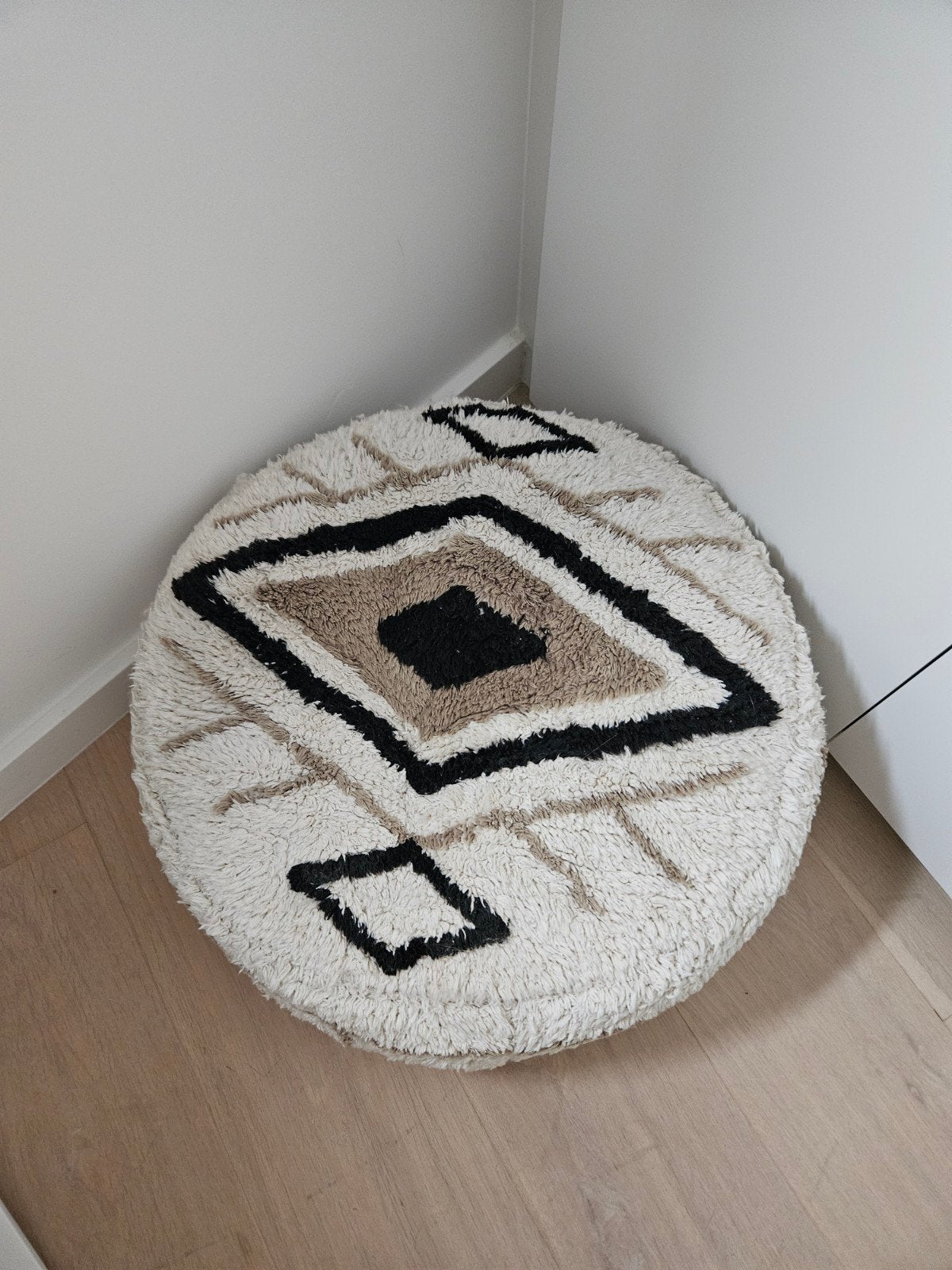 berber poef - fantail - voor huisdieren, Enlèvement, Comme neuf, Rond, Boho