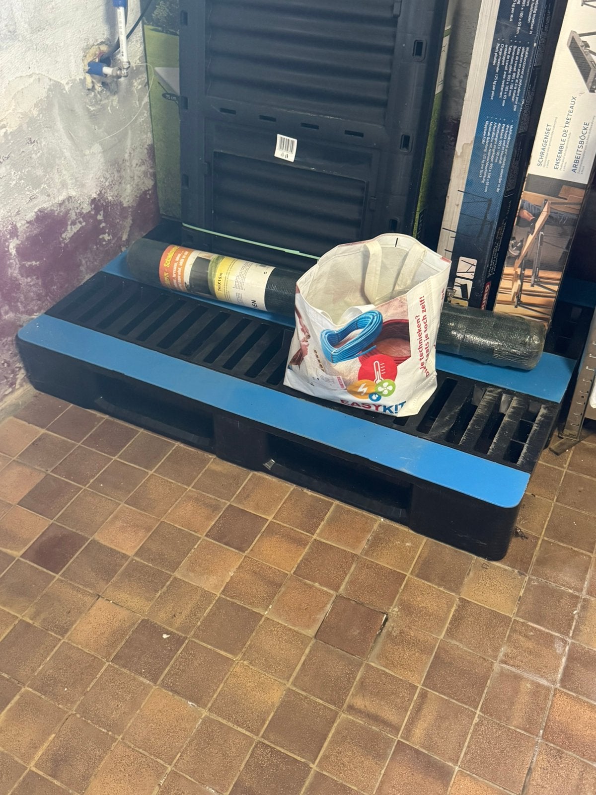 Kunststof europallet 120 x 80 cm, Ophalen, Zo goed als nieuw, Pallet
