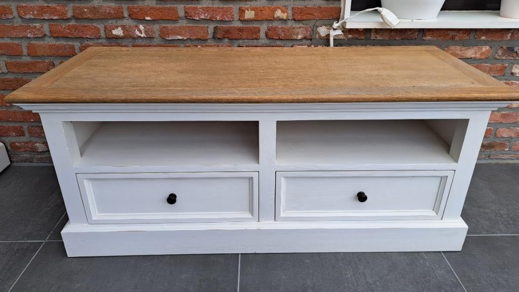 Landelijk tv meubel, Ophalen, Gebruikt, 100 tot 150 cm, Landelijk