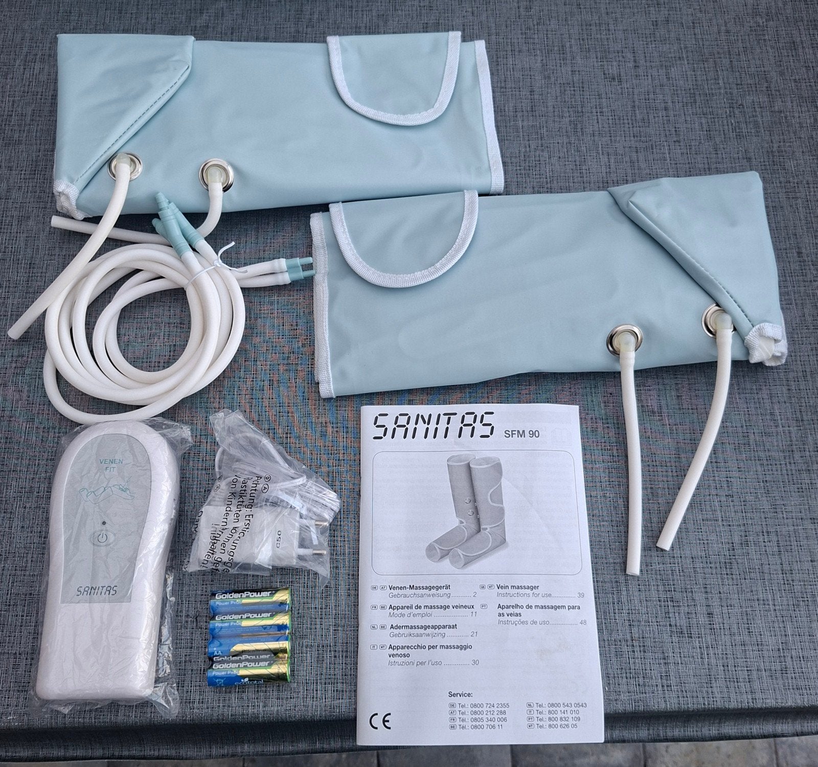 Sanitas SFM 90 Venen- en Beenmassageapparaat, Sport en Fitness, Ophalen of Verzenden, Nieuw, Apparaat