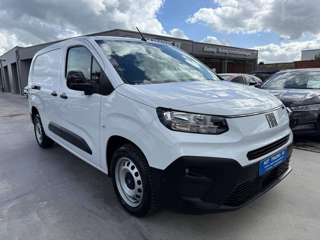 Fiat Doblò 1.5 BLUEHDI L2 3 ZIT NAVIGATIE CAMERA DODE HOEK, 75 kW, Stof, Gebruikt, Zwart