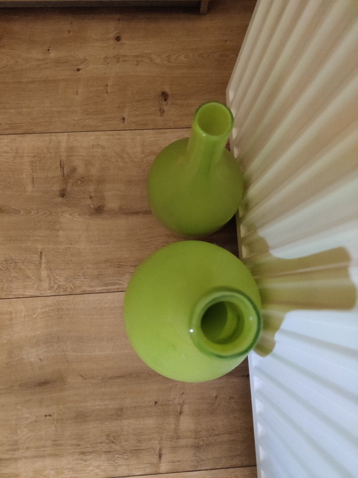 Glazen groene vazen, Huis en Inrichting, Woonaccessoires | Vazen, Ophalen