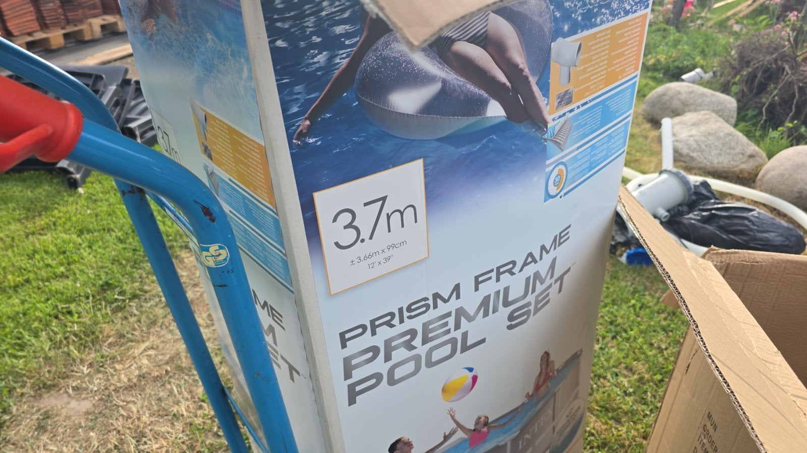 Intex Prism 3.7meter, Ophalen, Gebruikt, 80 tot 120 cm, Rond