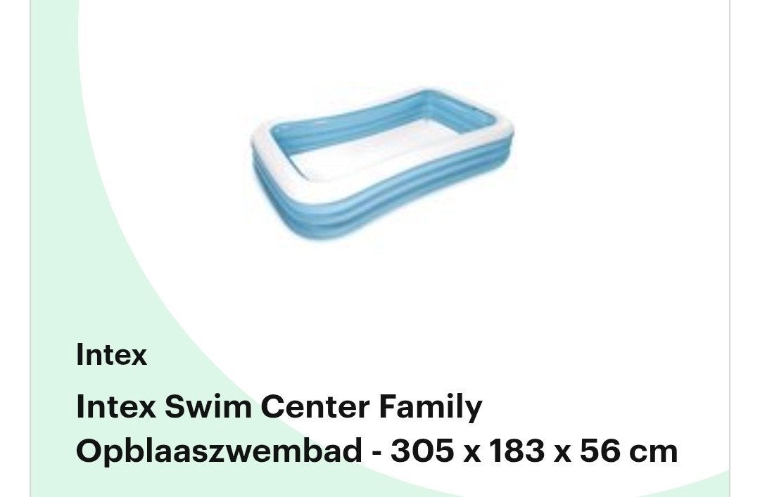 Intex opblaaszwembad + afdekzeil, Tuin en Terras, Ophalen, Minder dan 80 cm, Opblaaszwembad, 200 tot 400 cm