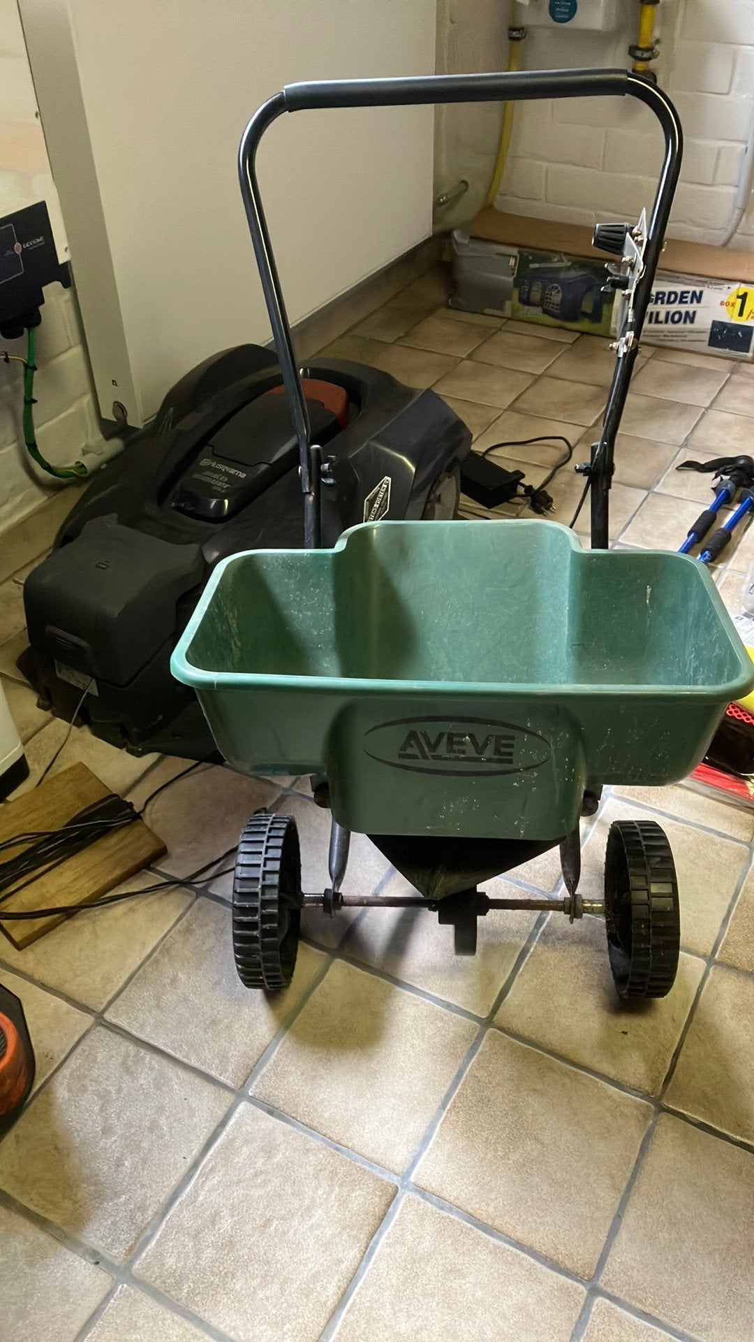 Medtstofstrooier Aveve, Tuin en Terras, Hand-tuingereedschap, Ophalen, Gebruikt