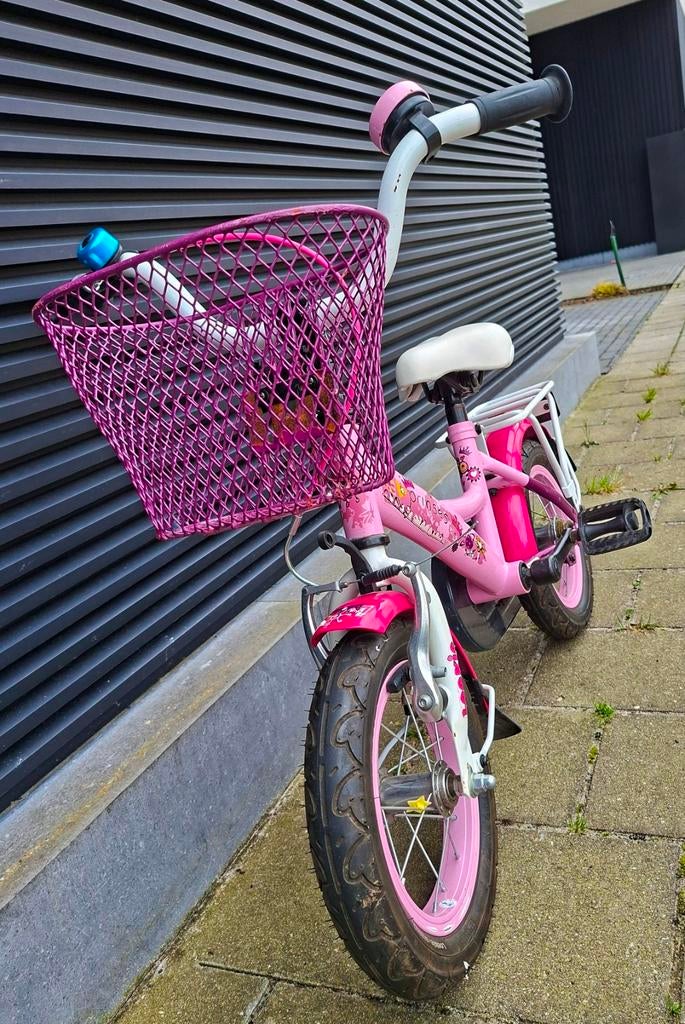 Loekie 12' (meisjes)fiets met zijwieltjes(2,5j-4j), Fietsen en Brommers, Ophalen, Zijwieltjes