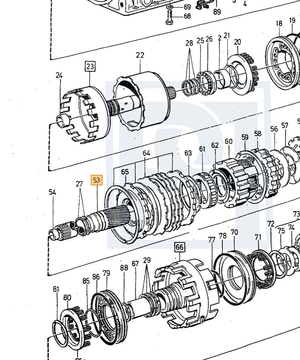 Volvo sun gear shaft Volvo onderdeelnr 1239532, Ophalen of Verzenden, Nieuw