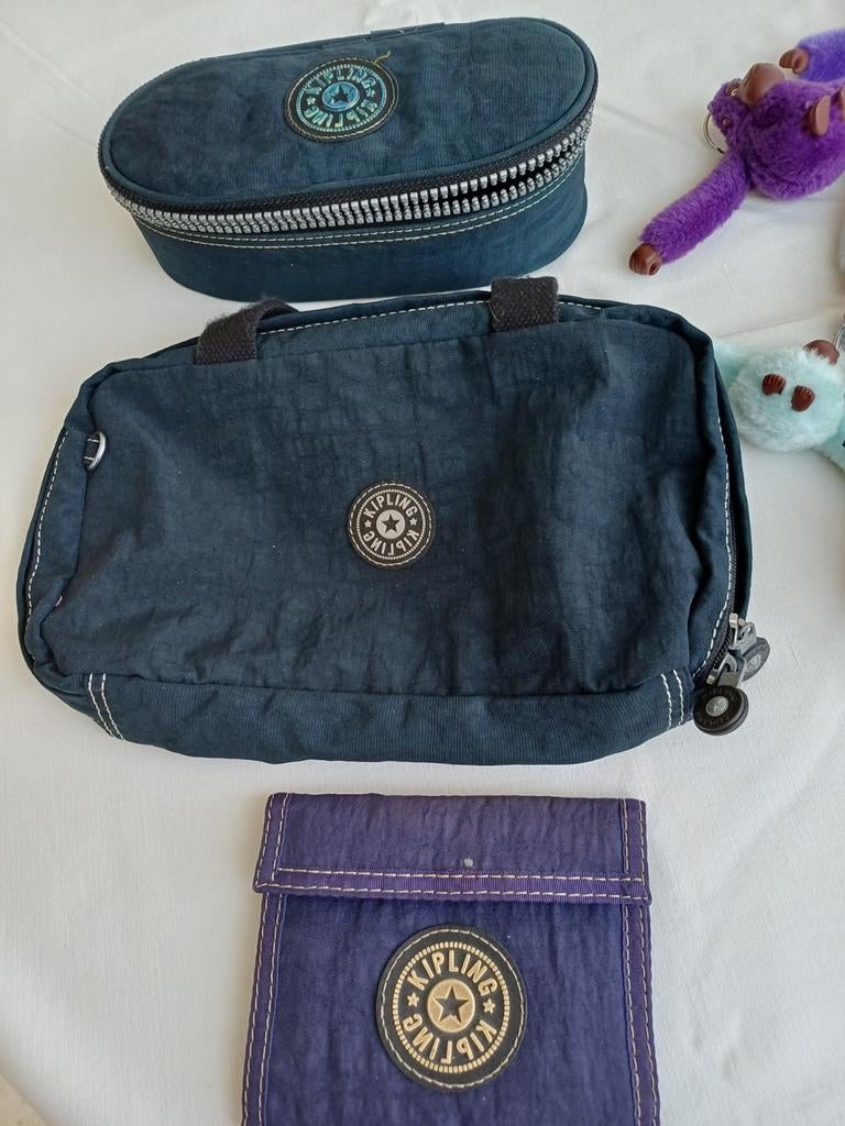 Lot articles Kipling plumier, sac à dîner, portefeuille.., Enlèvement ou Envoi