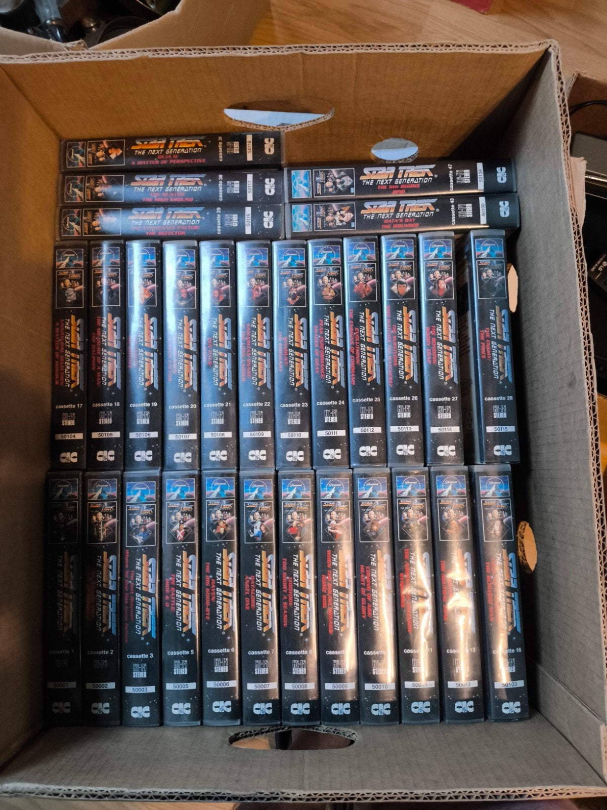 Star Trek vhs, Ophalen, VHS