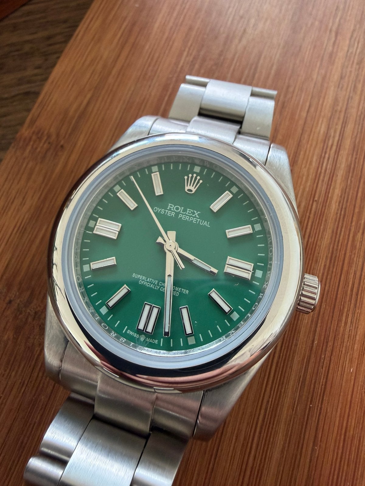 Rolex Oyster 41mm Green Dial, Ophalen of Verzenden