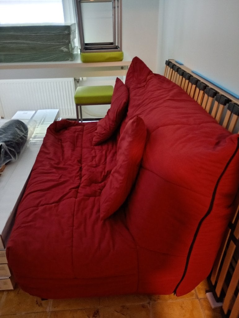 zetelbed inklapbaar - GRATIS, Huis en Inrichting, Ophalen, Overige materialen, Gebruikt, 140 cm