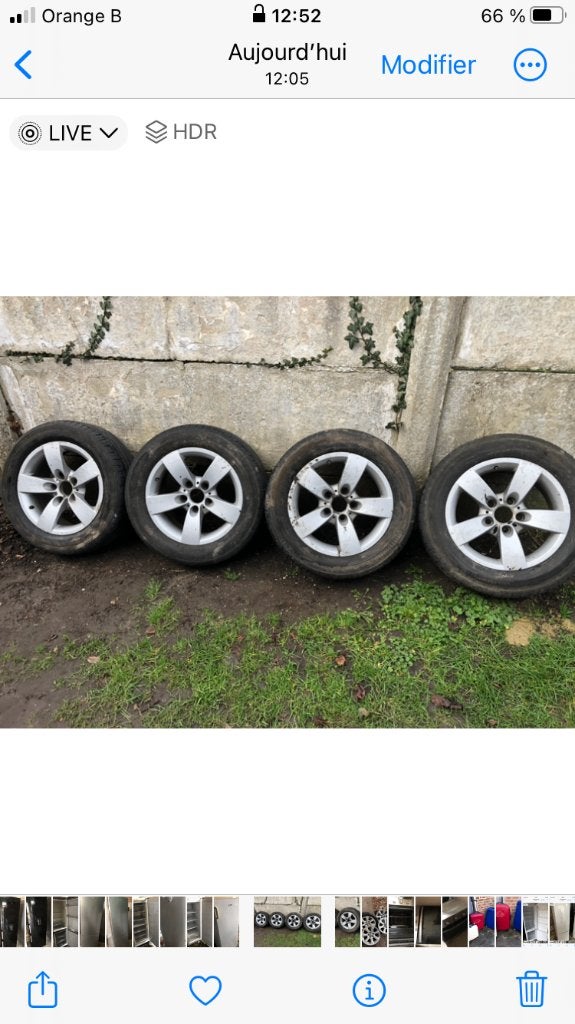 Lot de jantes en alliage BMW, Enlèvement, 16 pouces, Jante(s)
