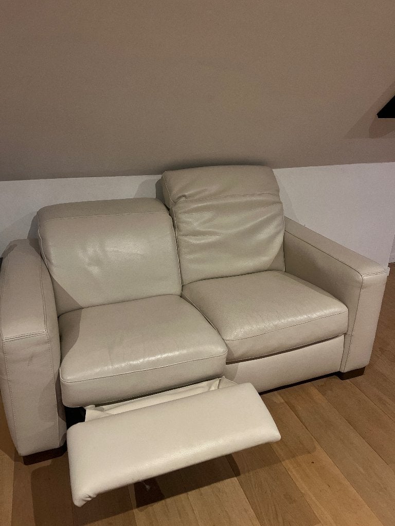 Lederen relaxzetel 2-zit en 3-zit, Huis en Inrichting, Zetels | Zetels, Ophalen, Gebruikt, Overige maten, 150 tot 200 cm