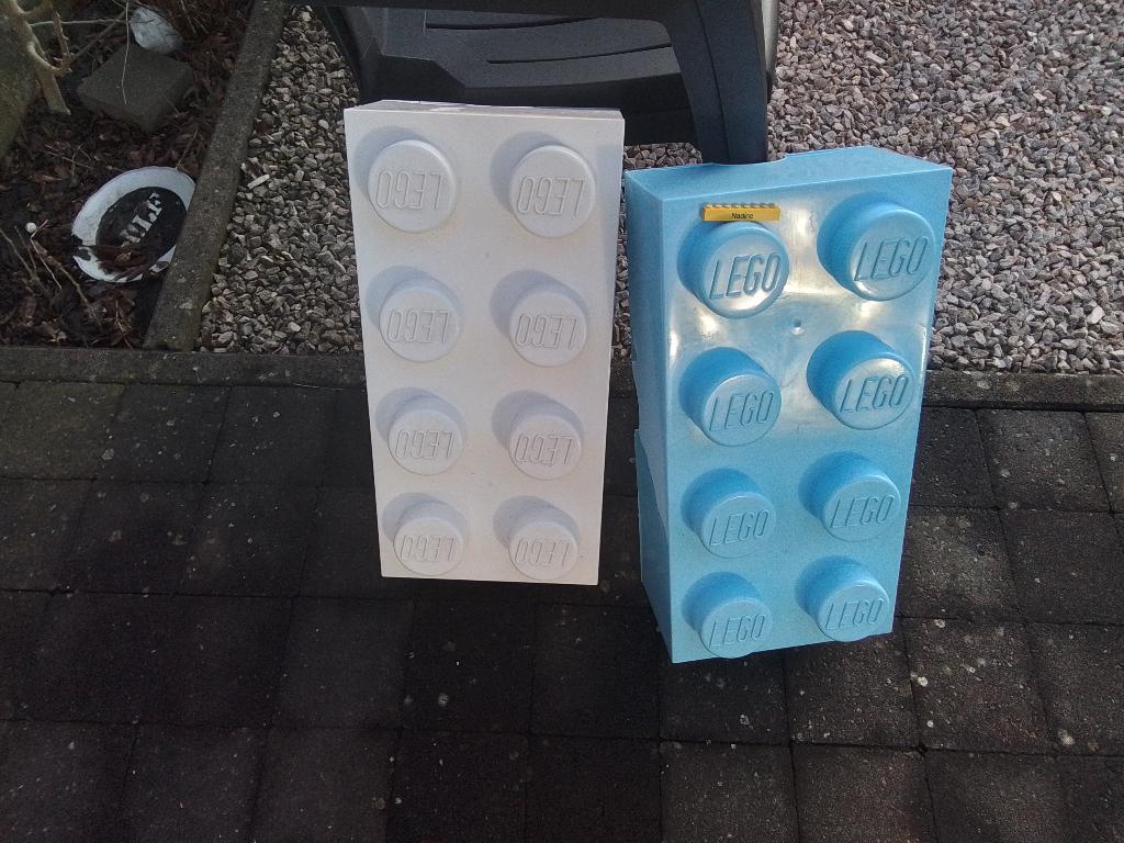 lego 2 opbergblokken van 2 x 4, Kinderen en Baby's, Speelgoed | Duplo en Lego, Ophalen of Verzenden, Gebruikt, Accessoire, Lego