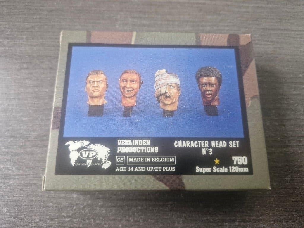 Verlinden Super Scale 120mm Character Head Set N3, Ophalen of Verzenden, Nieuw, Groter dan 1:32