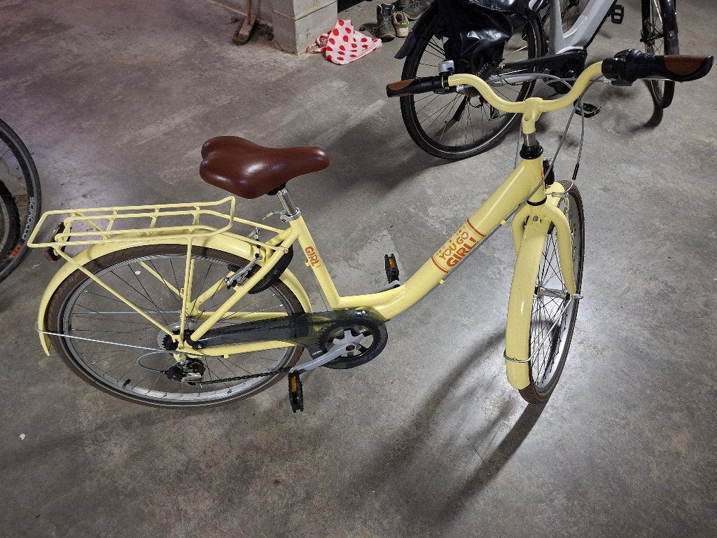Kinderfiets 26 inch You Go girl, Ophalen, 20 inch of meer, Velgrem, Zo goed als nieuw