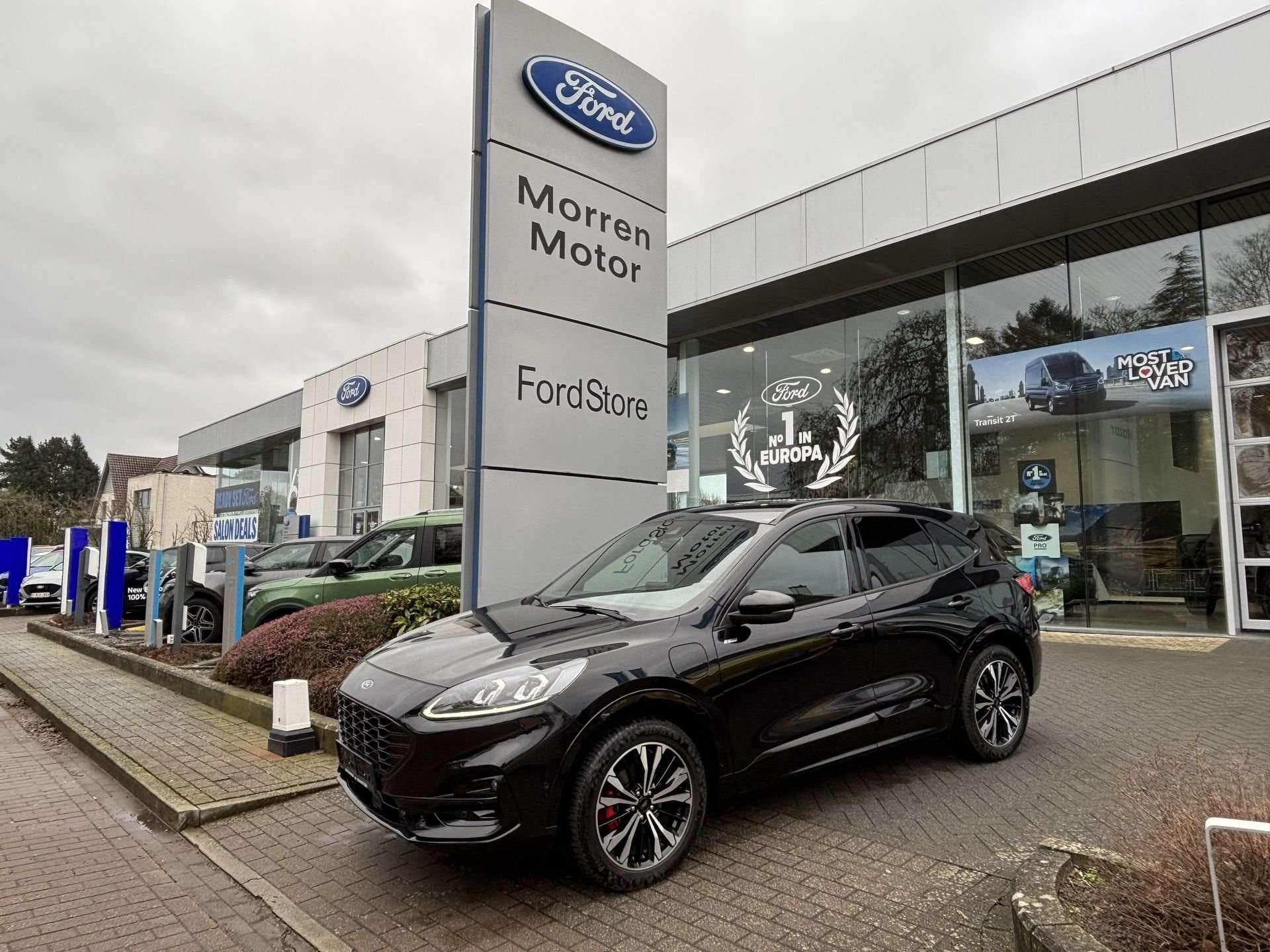 Ford Kuga ST-LINE X 2.5PHEV 225PK AUT OC3501 *43953*, Auto's, Automaat, Zwart, Zwart, 2522 cc