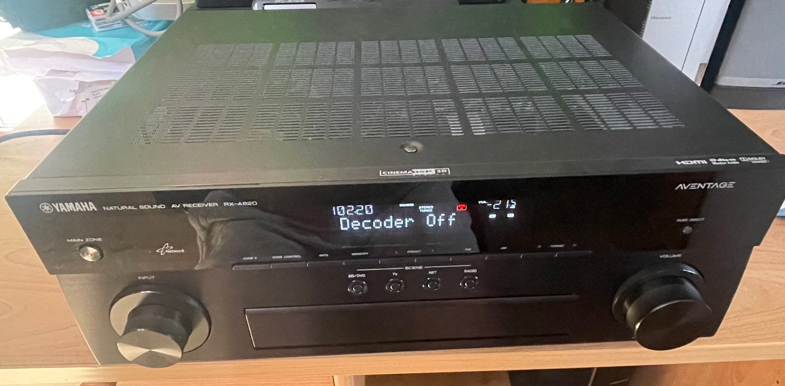 YAMAHA RX-A 820 AVENTAGE .AV receiver  7.2, Audio, Tv en Foto, Ophalen, Yamaha, Zo goed als nieuw, 120 watt of meer