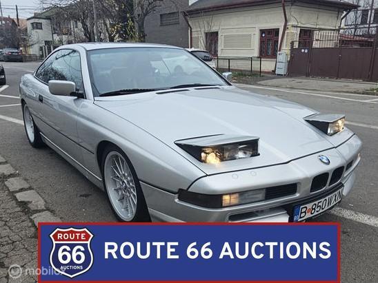 BMW 850i | 1990 | Route 66 Auctions, Auto's, Zwart, Bedrijf, Handgeschakeld, Overige carrosserie