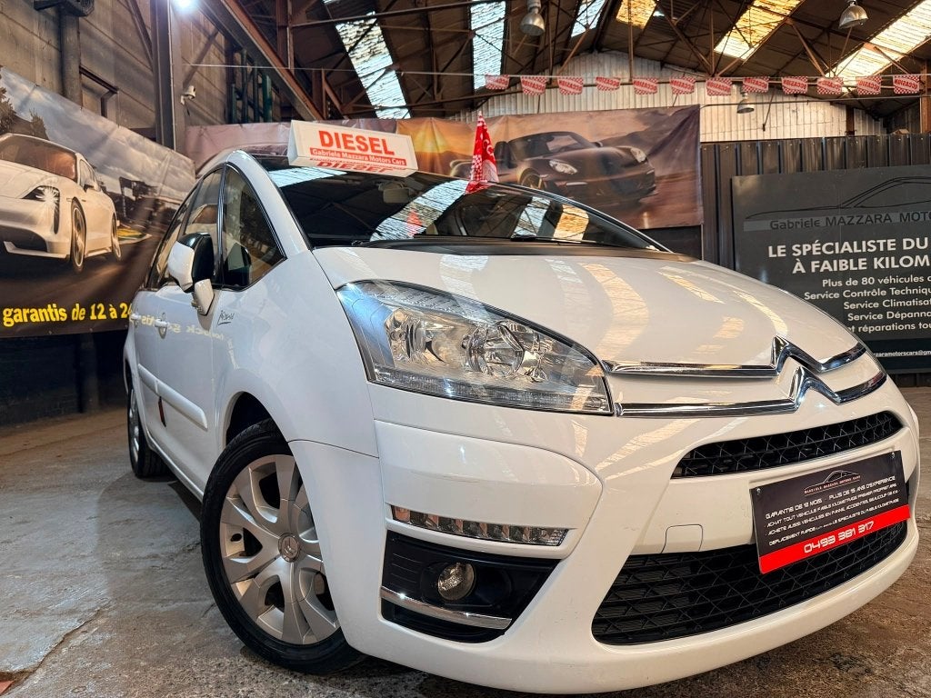 Citroen C4 Picasso 1.6HDI automatische Att-aanhangwagen, Automaat, 82 kW, Wit, Leder