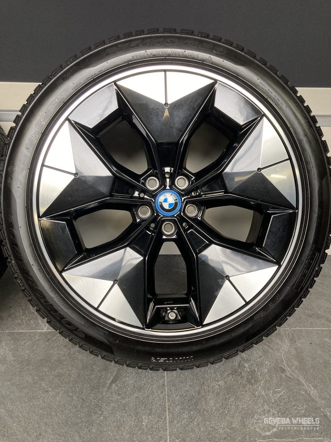 20” originele BMW iX3 G08 velgen + winterbanden 5x112 843, -, -, Banden en Velgen, 20 inch
