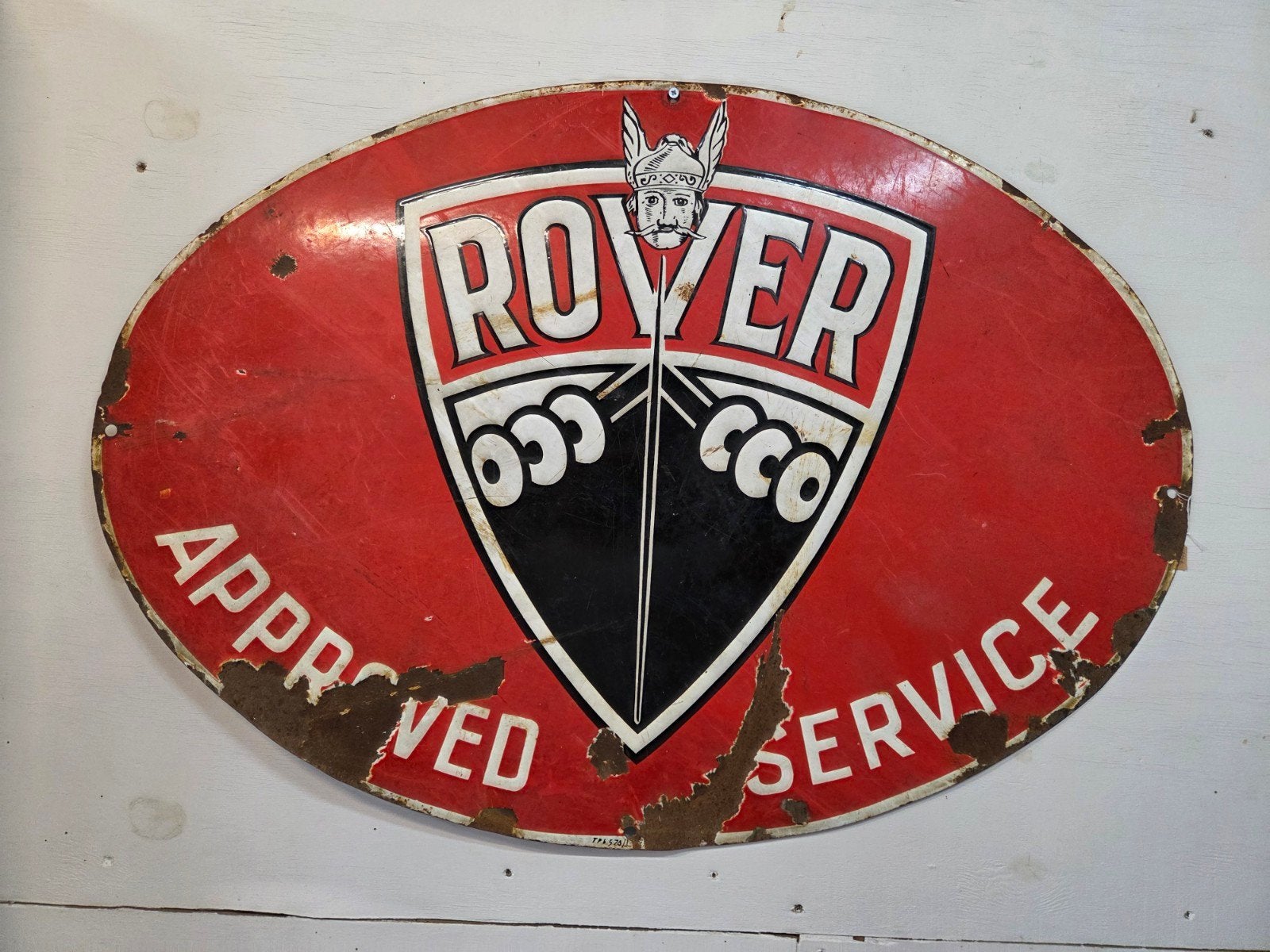 emaille bord reclamebord Rover, Verzamelen, Merken en Reclamevoorwerpen, Ophalen, Reclamebord
