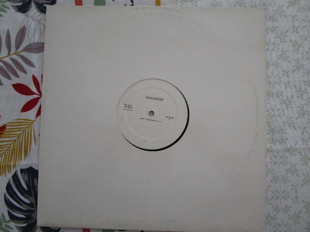 SOULSISTER = AIN'T THAT SIMPLE 1 + 2 - PROMO MAXISINGLE, Cd's en Dvd's, Vinyl | Pop, Beschermende buitenhoes, Ophalen of Verzenden