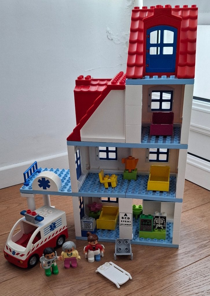 Lego 5695 Duplo Grand Hospital, Kinderen en Baby's, Ophalen, Compleet, Duplo, Complete set