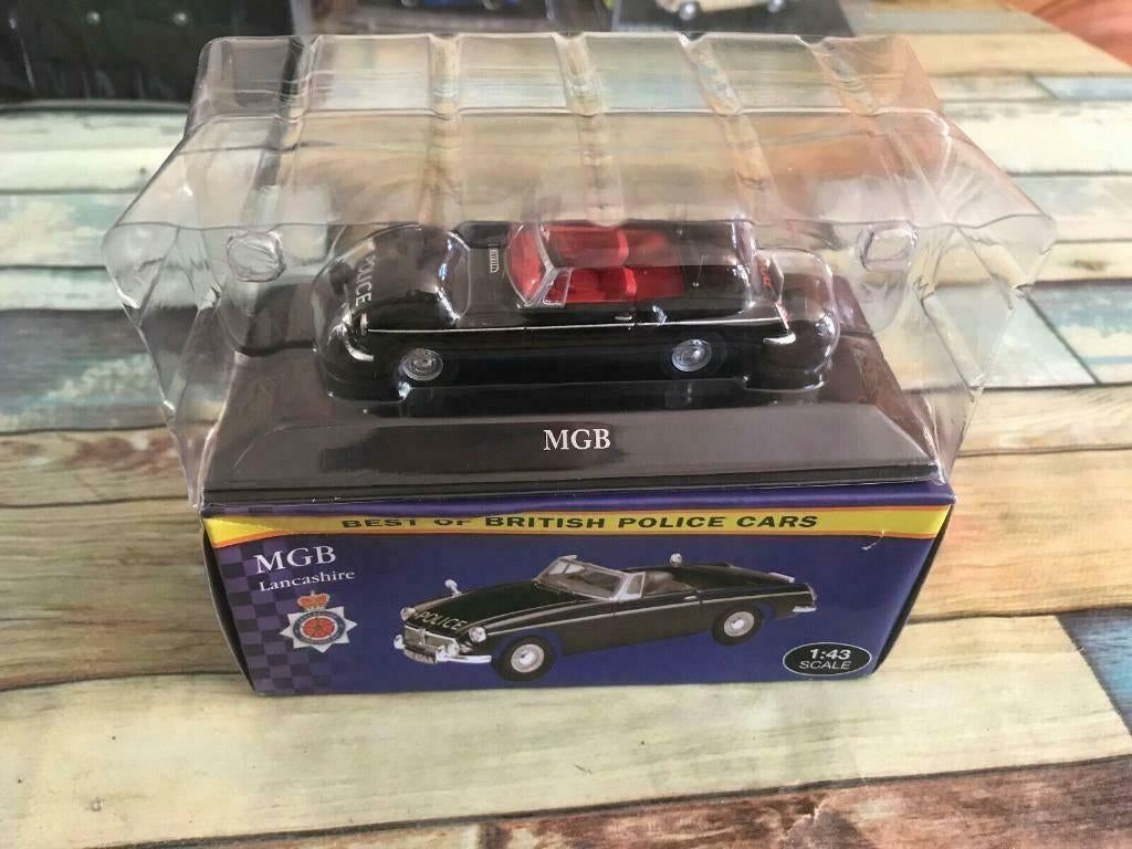 MG Roadster MGB 1800 Cabrio Police 1/43 UH IXO NEUVE + Boite, Ophalen of Verzenden, Nieuw, Auto, Universal Hobbies