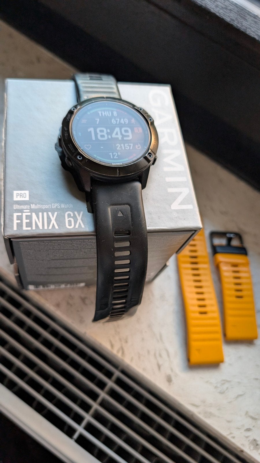 Garmin Fenix 6X Pro, Enlèvement