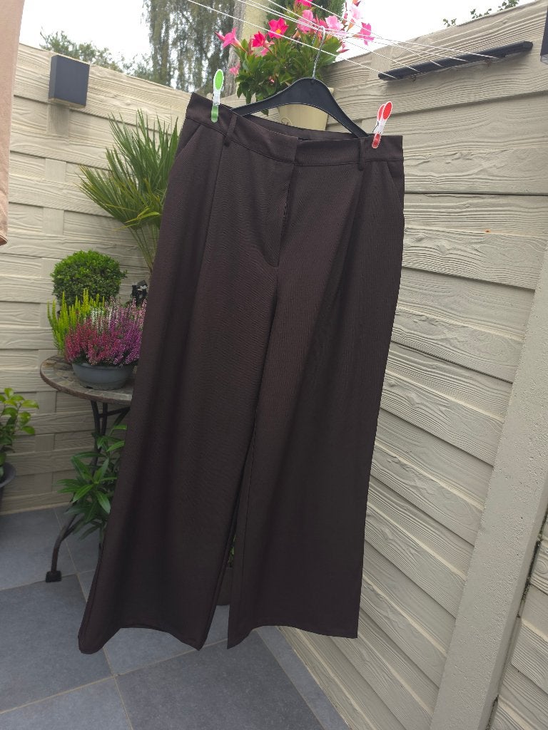Bruine dames broek, Ophalen, Bruin, JBC, Maat 42/44 (L)
