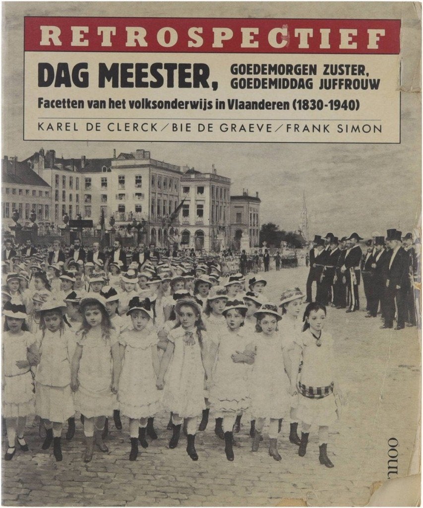 boek: dag meester,goedemorgen zuster,goedemiddag juffrouw, Boeken, Geschiedenis | Nationaal, Ophalen of Verzenden, Gelezen