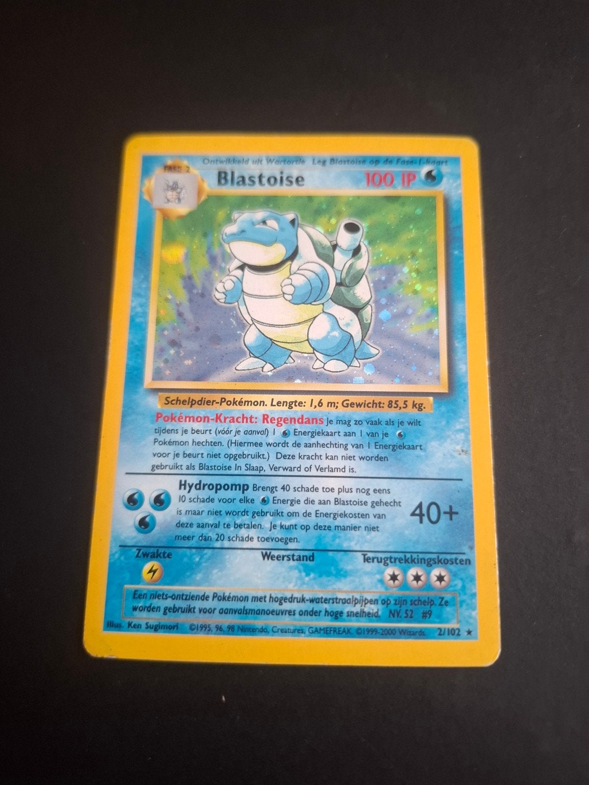 Blastoise Pokémon Kaart - Base Set 2/102, Ophalen of Verzenden