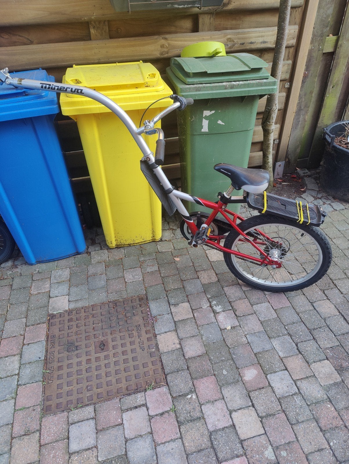 Volgfiets Minerva, Fietsen en Brommers, Fietsaccessoires | Aanhangwagens en Karren, Ophalen