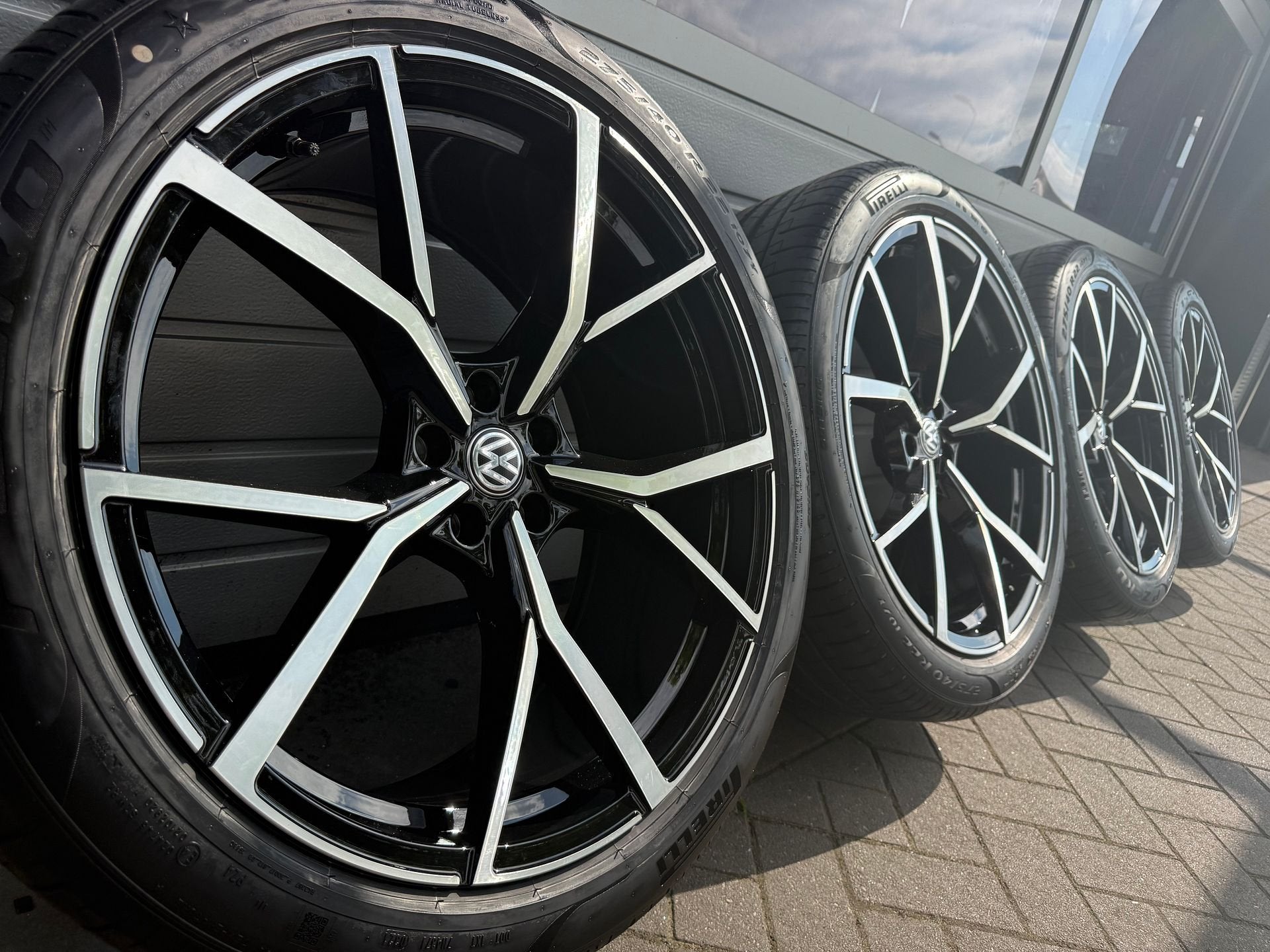 nieuwe 22 inch Volkswagen Touareg CR Estoril R-line velgen, Autos : Pièces & Accessoires, Pneus & Jantes, Neuf, Pneus et Jantes