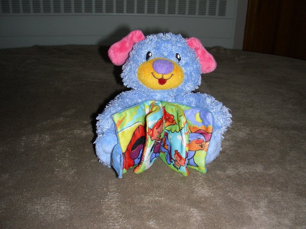 Knuffel met knisperboekje komt uit een rookvrij huis, Kinderen en Baby's, Speelgoed | Knuffels en Pluche, Ophalen of Verzenden