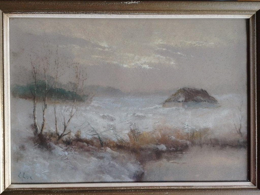 Gerard Cox  1902 - 1982  Winters Heidelandschap, Antiek en Kunst, Verzenden, Gesigneerd