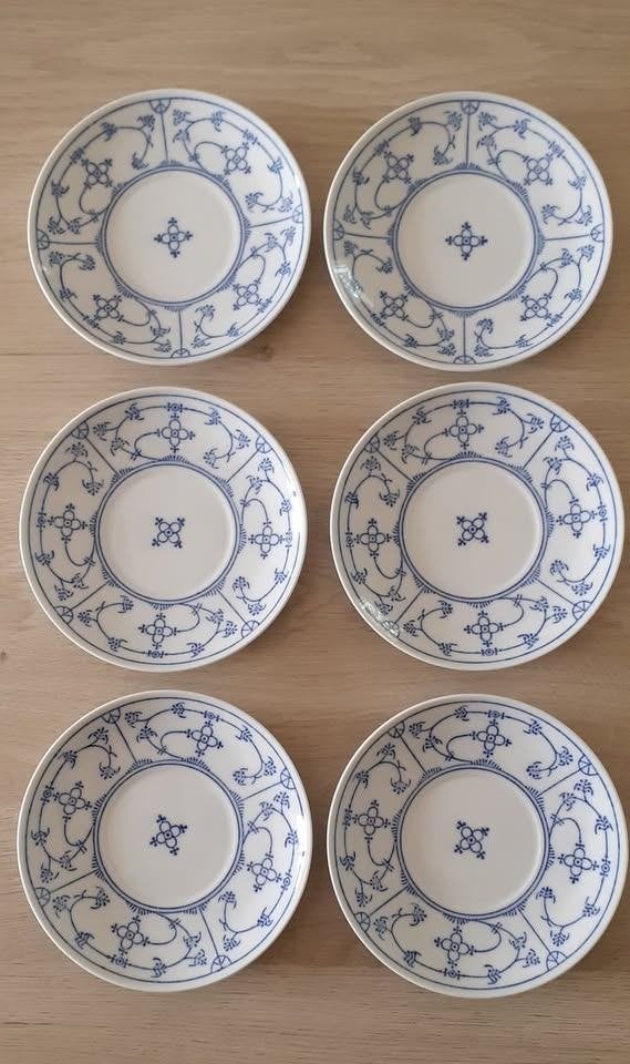 6 kleine bordjes Jäger Eisenberg - Blau Saks, Antiek en Kunst, Ophalen of Verzenden