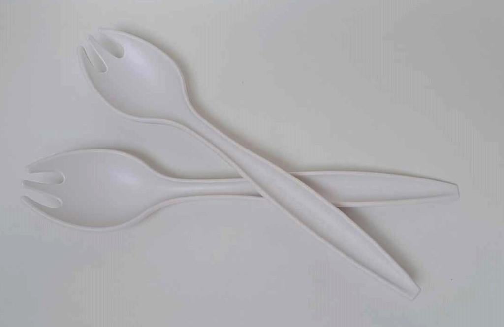 Tupperware™ « Couverts à Salade Allegra » blanc, Envoi, Neuf, Blanc, Autres types