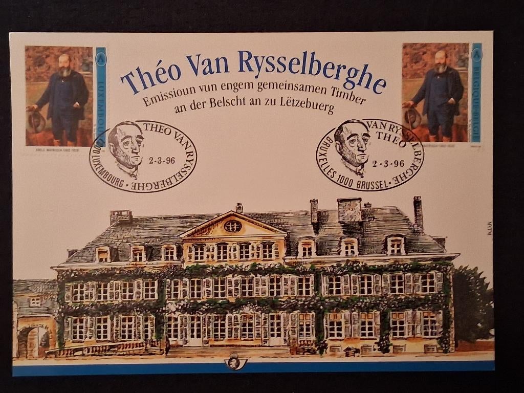 Belgique 1996 - Document Joint Théo Van Rysselberghe, Neuf, Enlèvement ou Envoi, Europe, Affranchi