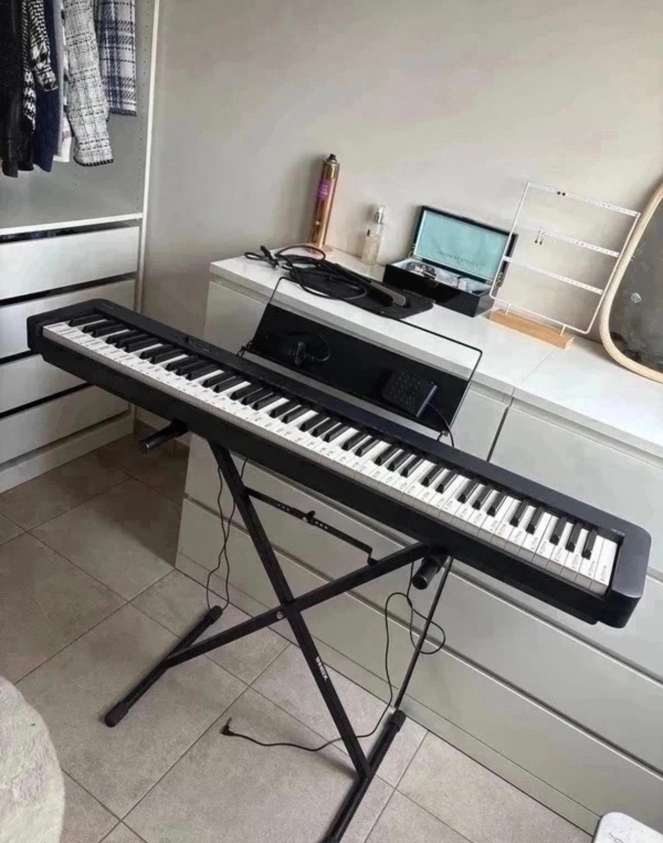 Piano numérique Casio CDP-S110, Musique & Instruments, Enlèvement, Comme neuf, Noir, Piano