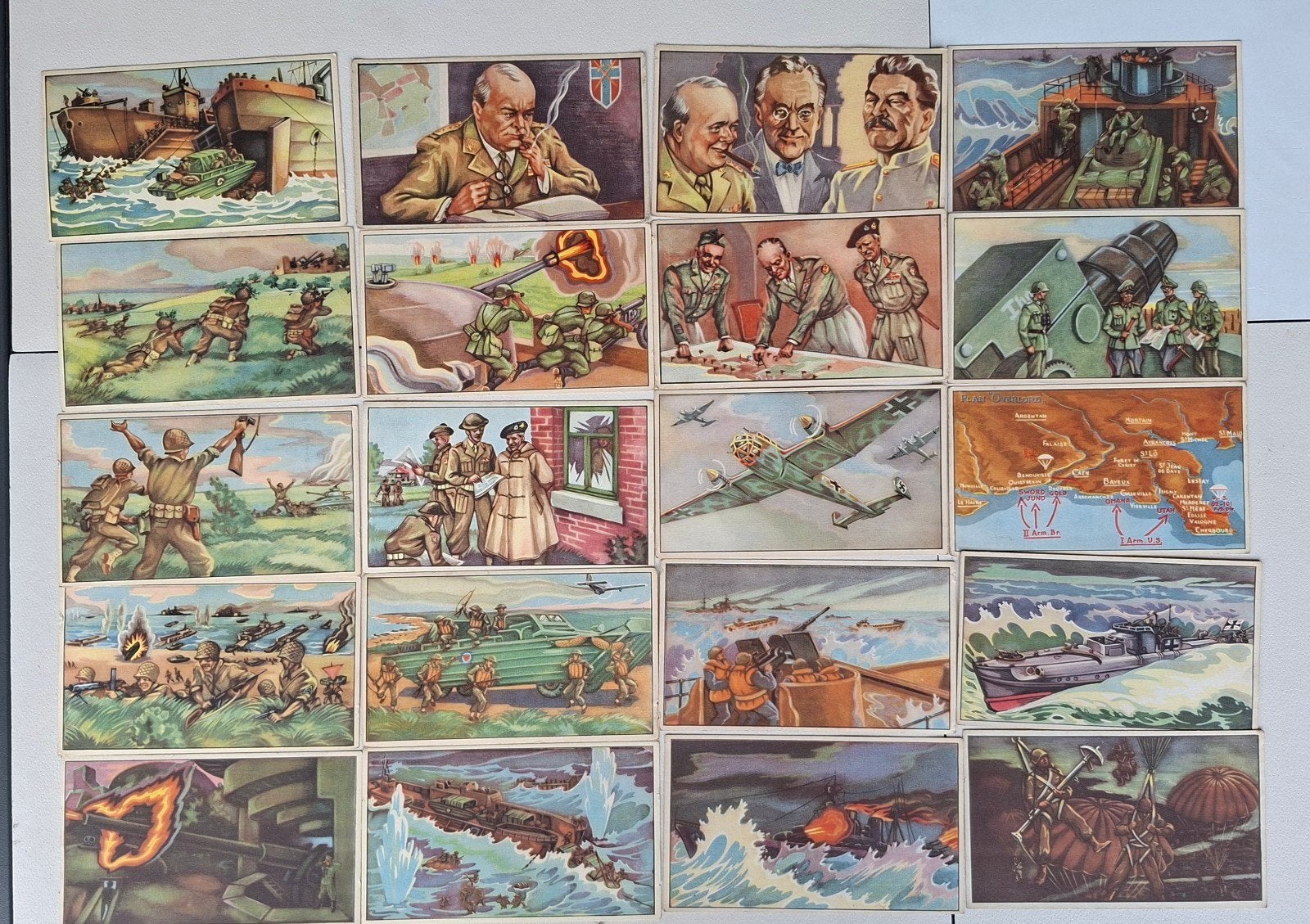 prentkaarten, Collections, Enlèvement ou Envoi, 1940 à 1960, Comme neuf, Gravure