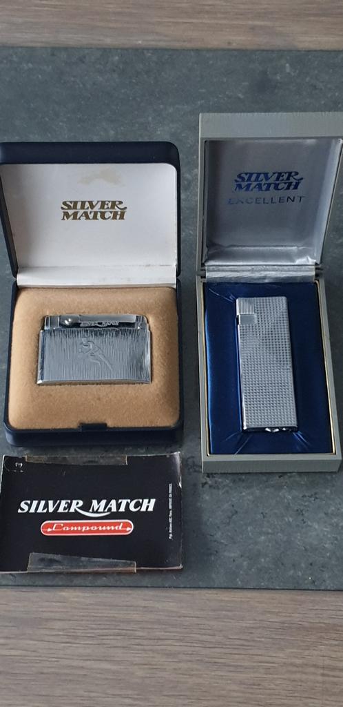 Silver match verzamel gas aanstekers  vintage nieuw, Verzamelen, Verzenden, Nieuw, Aansteker