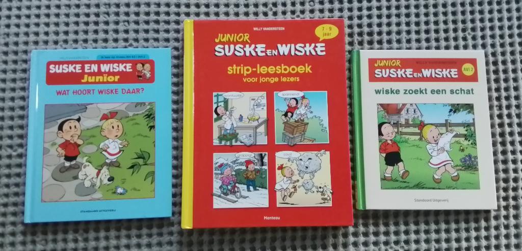 3 Junior Suske en Wiske Strip-leesboeken, Boeken, Ophalen of Verzenden, Gelezen