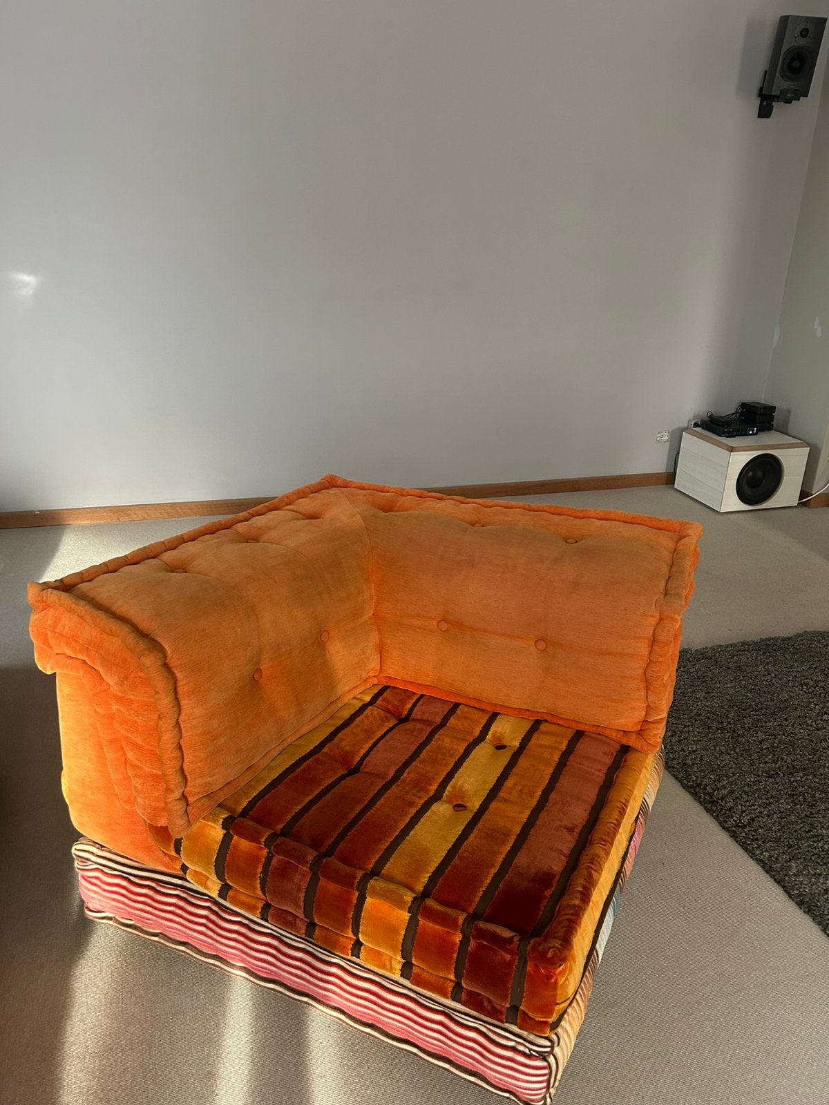 Roche Bobois Mah Jong elementen, Ophalen, Gebruikt, Stof, Iconisch design van de jaren '70. Real space age.