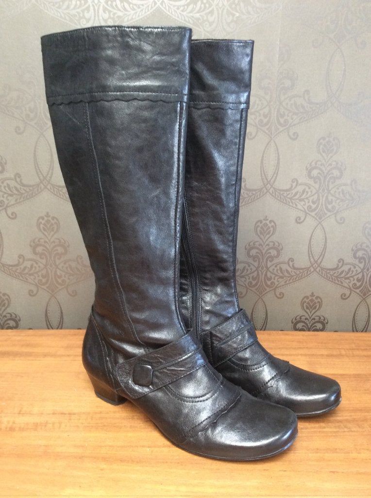 Laarzen Laura & Co 39 Small, Kleding | Dames, Hoge laarzen, Laura & Co, Zwart, Ophalen of Verzenden