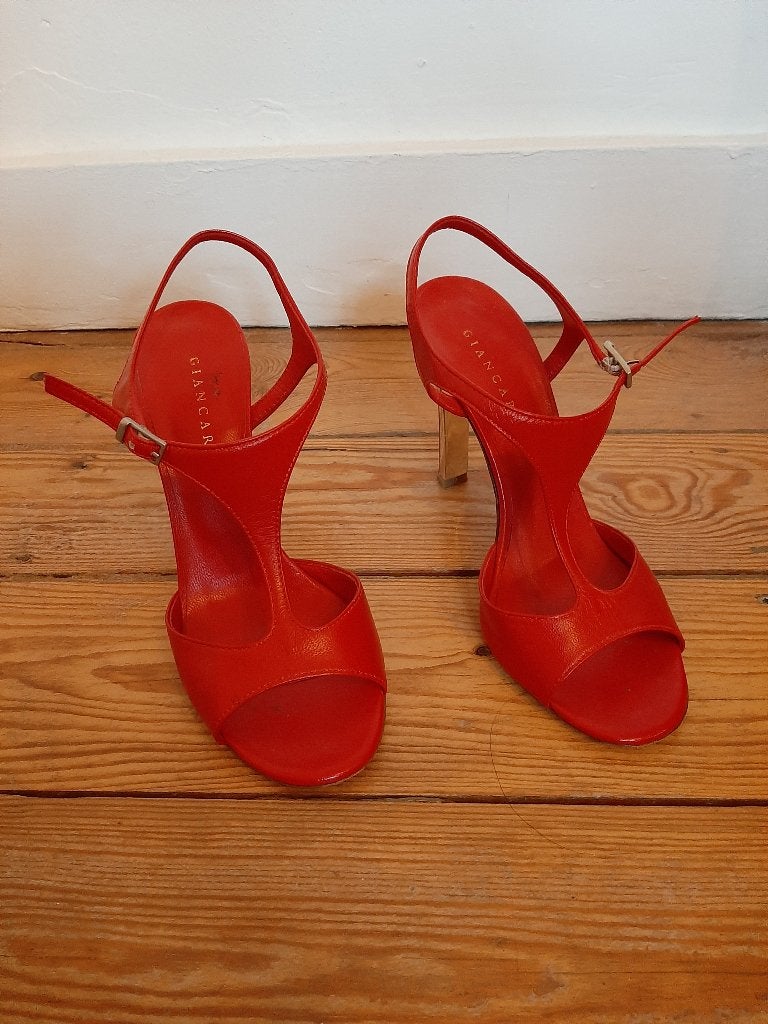 Talons haut, Rouge, Chaussures à haut talons, Comme neuf, Enlèvement